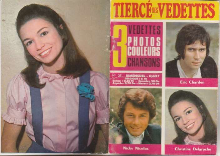  Bimensuel Tiercé des Vedettes  Eric Charden ,Nicky Nicolas , Christine Delaroche