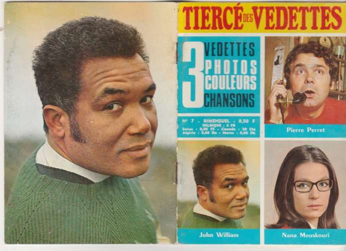  Bimensuel Tiercé des Vedettes Pierre Perret , John William , Nana Mouskouri
