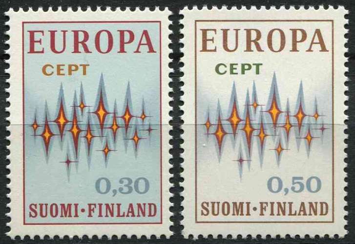 FINLANDE 1972 NEUF** MNH N° 665 666 europa