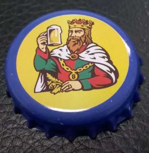 Luxembourg Capsule bière Beer Capsule BATTIN Extra bleue et jaune