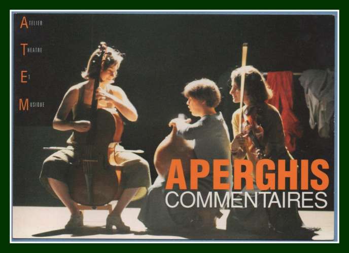  CP Cart com Nanterre Théâtre des Amandiers Aperghis 1996 non écrite