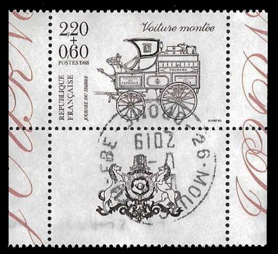 France 1988 - Y&T 2526 (o) - Journée du timbre