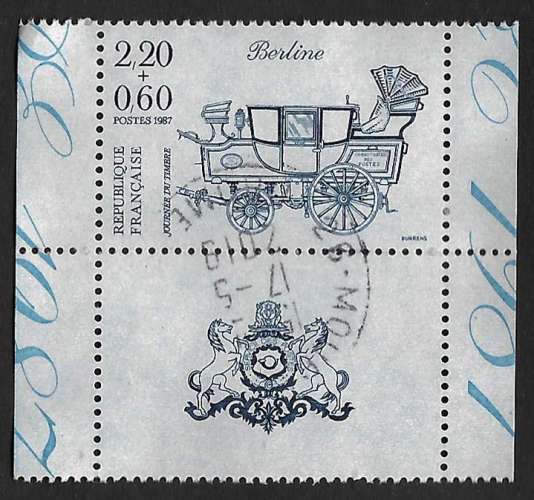 France 1987 - Y&T 2469 (o) - Journée du timbre