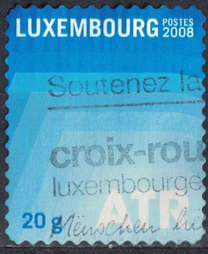 Luxembourg 2008 Oblitéré Used Postocollant Tarif ATR bleu SU