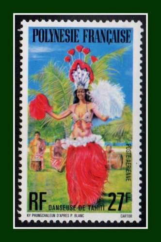 Polynésie N° PA 124 (*) NSG  (cote 3,70 €) Danseuse