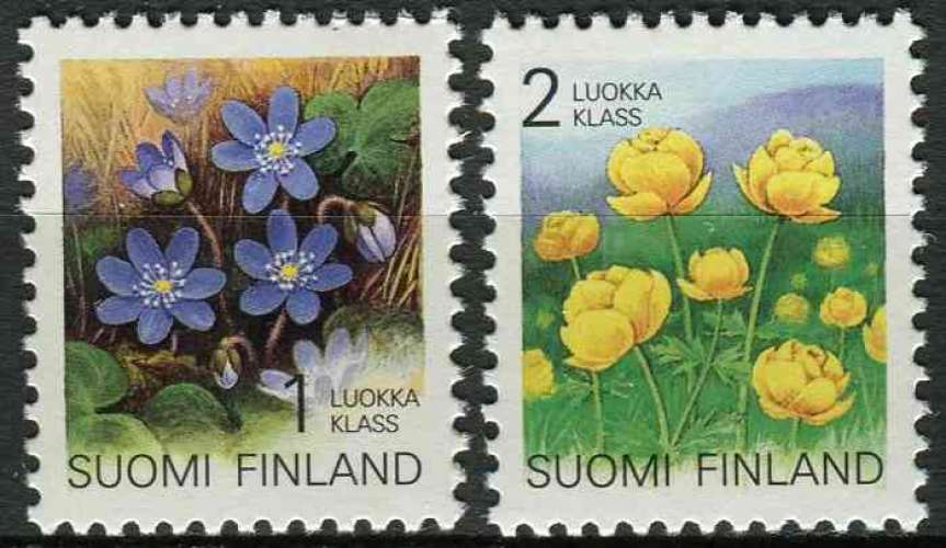 FINLANDE 1992 NEUF** MNH N° 1129 1130 fleurs