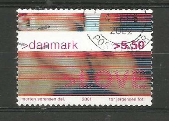 Danemark 2001 - YT 1285 - Amour (baiser) - cote 1,50