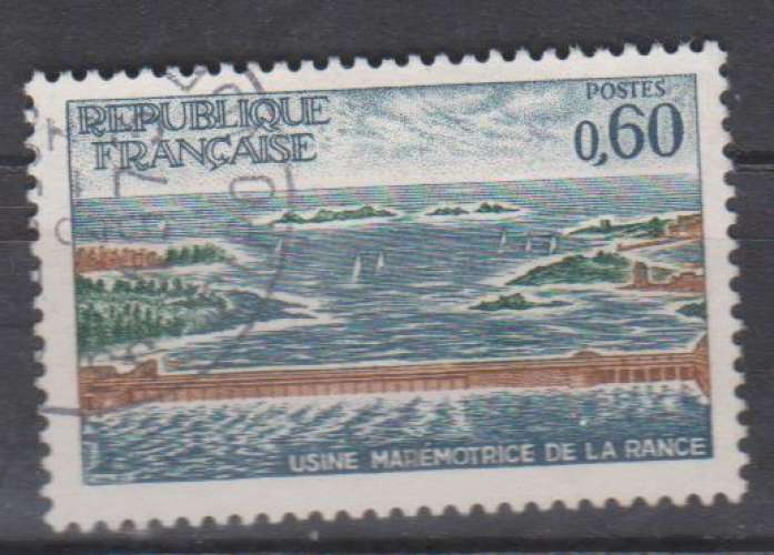 France 1966 YT 1507 Obl Usine maréemotrice de la Rance