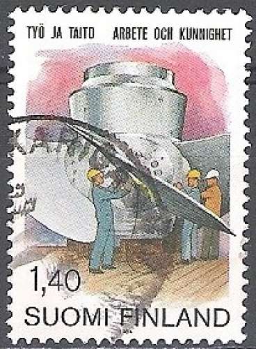 Finland 1984 Michel 943 O Cote (2013) 0.30 Euro Turbine Kaplan Cachet rond