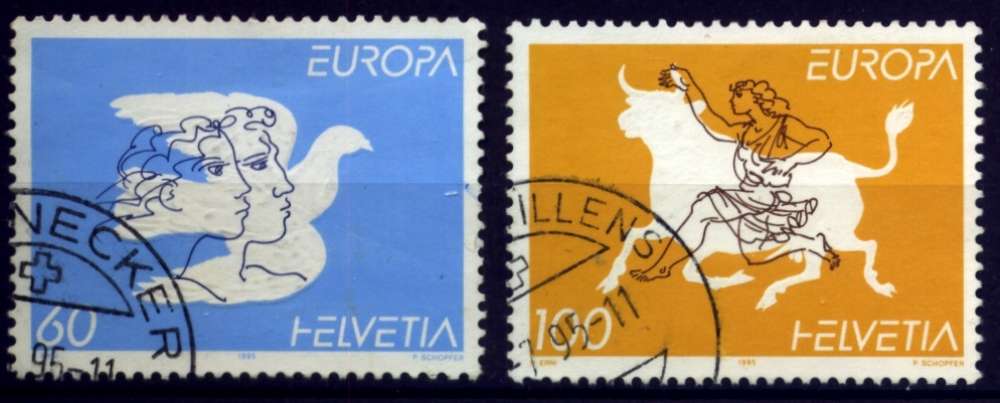 SUISSE 1995 Y&T 1480-1481 EUROPA (o)