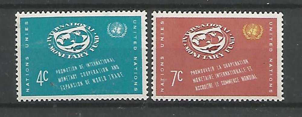 Nations Unies - New York - 1961 - Fonds monétaire intern - Tp n° 86 / 7 - Neuf **