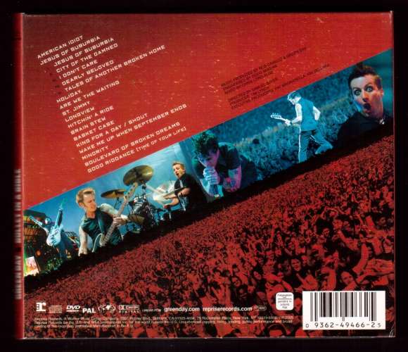 2005 EU CD + DVD Greenday Bullet in a bible Reprise Records Warner Reprise Video 49466-2