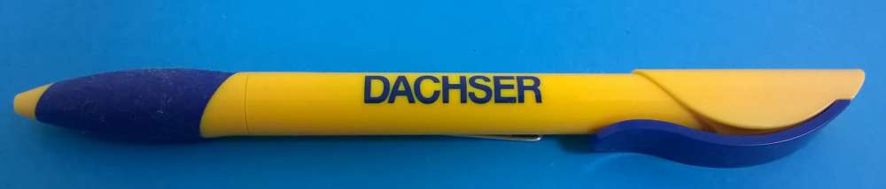 France Stylo Pen Transports Dachser Jaune et Bleu