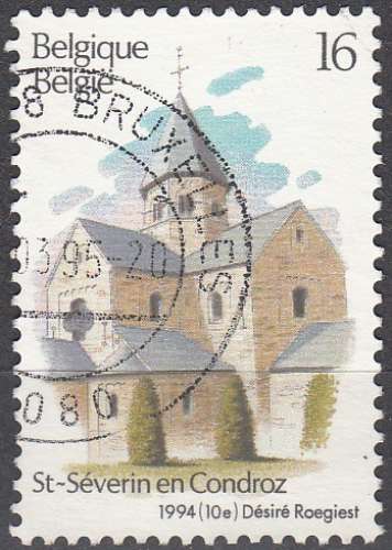 Belgique 1994 Michel 2616 O Cote (2016) 0.30 Euro Saint-Séverin-en-Condroz église Cachet rond