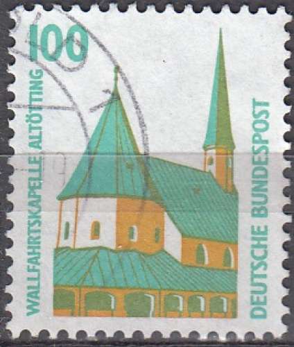 Deutschland 1989 Michel 1406A O Cote (2011) 0.40 Euro Altötting chapelle Cachet rond 
