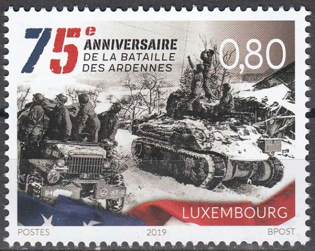 Luxembourg 2019 75 Ans Bataille des Ardennes Neuf **