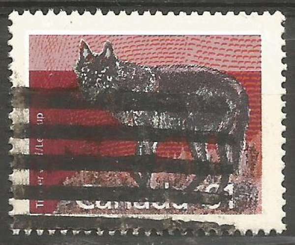 Canada - 1990 - Y&T n° 1126 - Obli. - Loup - Canis lupus - Mammifères - Série courante