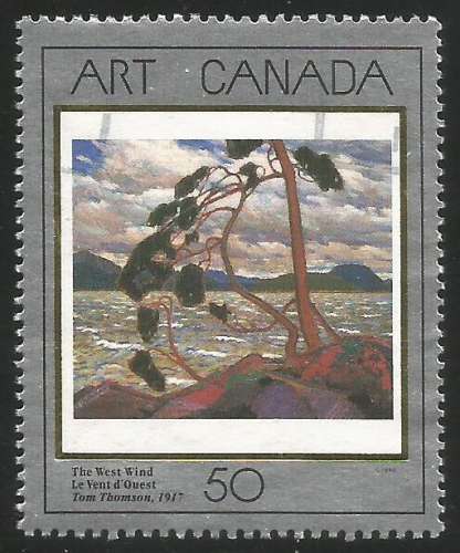 Canada - 1990 - Y&T n° 1140 - Obli. - Le vent d'ouest - Tom Thomson - Art canadien - Tableau