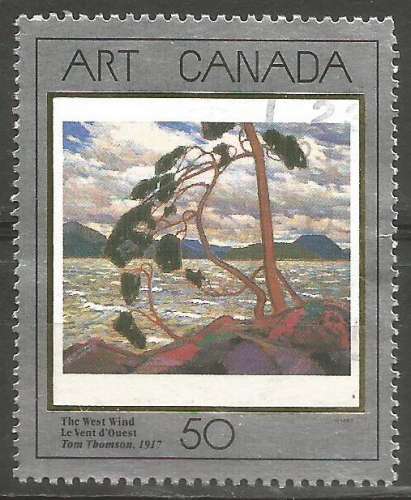 Canada - 1990 - Y&T n° 1140 - Obli. - Le vent d'ouest - Tom Thomson - Art canadien - Tableau