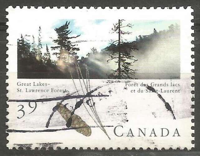 Canada - 1990 - Y&T n° 1154 - Obli. - Forêt des Grands Lacs et du Saint-Laurent - Forêts canadiennes