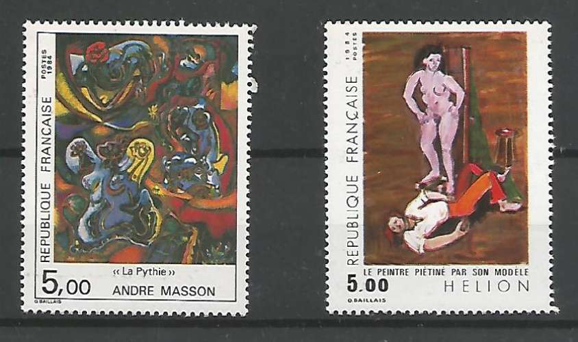 France - 1984 - Série Artistique - Tp  n° 2342 / 3 -  Neuf **