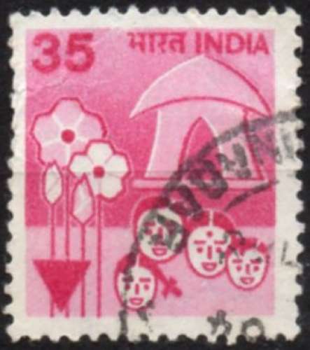 H697N - Y&T n° 635 - oblitéré - Planning familial - 1980 - Inde