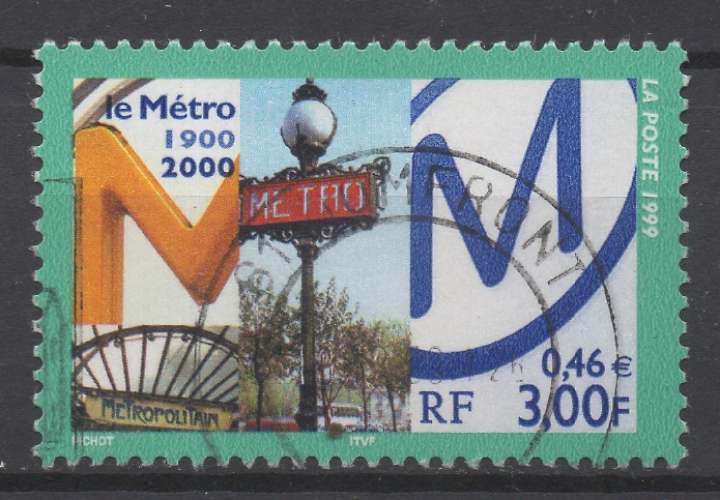 FRANCE 1999 - Y & T : 3292 - Centenaire du métro