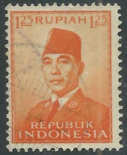 Indonésie - Y&T 0063 (o) - Président Sukarto -