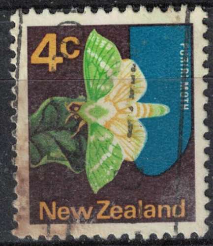 Nouvelle Zélande 1970 Oblitéré Used Papillon Puriri Moth Aenetus virescens teigne fantôme SU