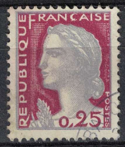 France 1960 Oblitéré Used Marianne de Decaris 0,25 F Type I Y&T 1263 SU