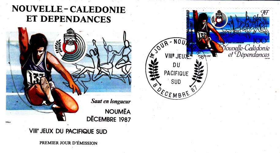 Nouvelle Calédonie 548 FDC Jeux du Pacifique Sud