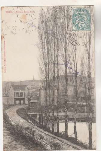 cpa 42 Boën Avenue de la Gare 