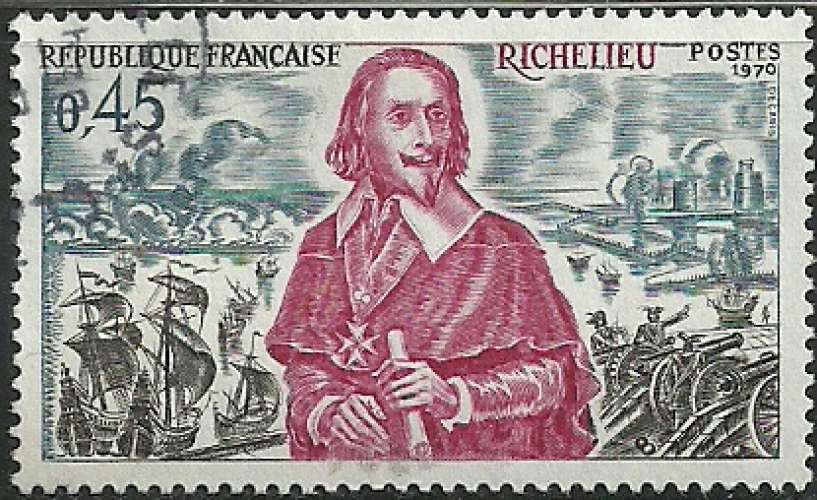 France 1970 - Richelieu - 1655 oblitéré .