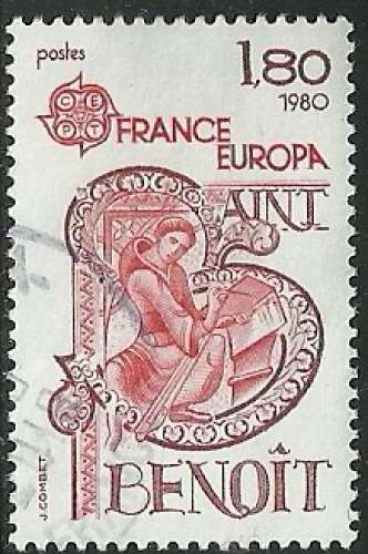 France 1980 - Europa - Saint Benoît - 2086 oblitéré .