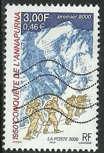 France 2000 - Montagne - Annapurna - 3331 oblitéré .