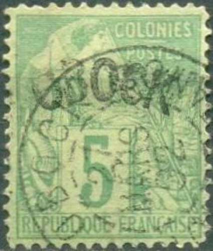 Obock 4 oblitéré