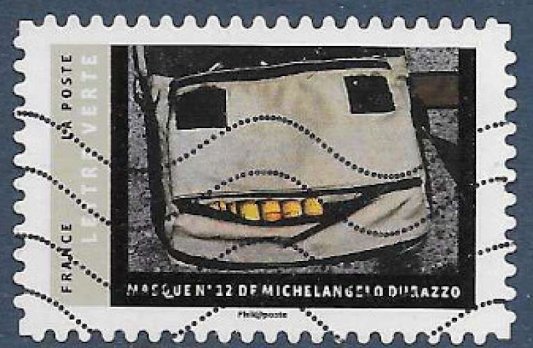 FRANCE 2017 : yt 1400 Oblitéré/Used # Masque