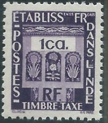 Inde - Taxe - Y&T 0019(**)