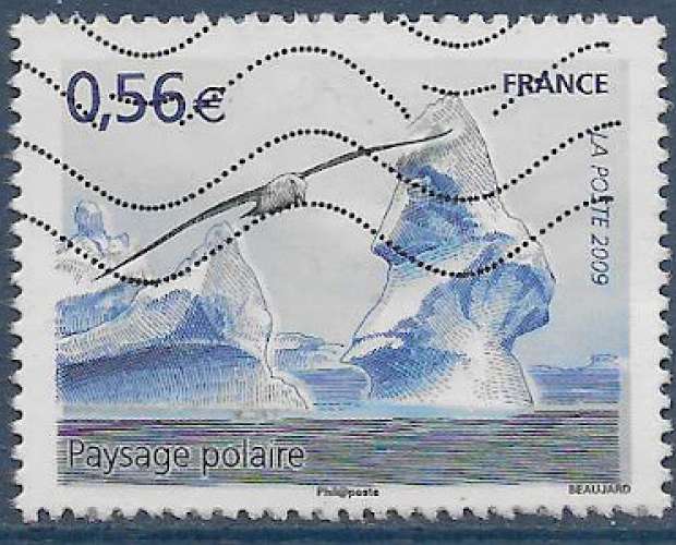 FRANCE 2009 : yt 4350 Oblitéré/Used # Paysage polaire