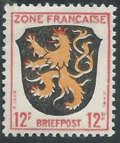 Allemagne - Occupation Française - Y&T 0006 (**) 