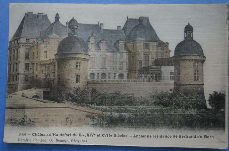 24-HAUTEFORT le chateau , écrite au verso