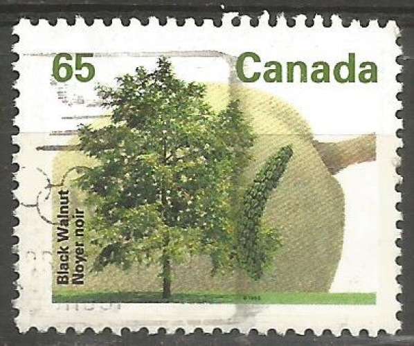 Canada - 1991 - Y&T n° 1226 - Obli. - Noyer noir - Arbres fruitiers