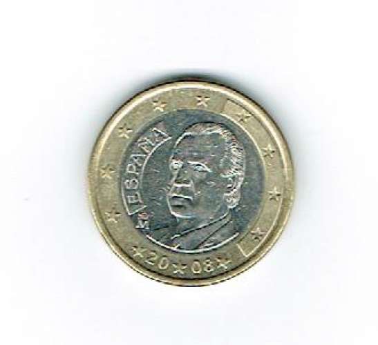 ESPAGNE - PIÈCE DE 1 EURO DE 2008 NEUVE 
