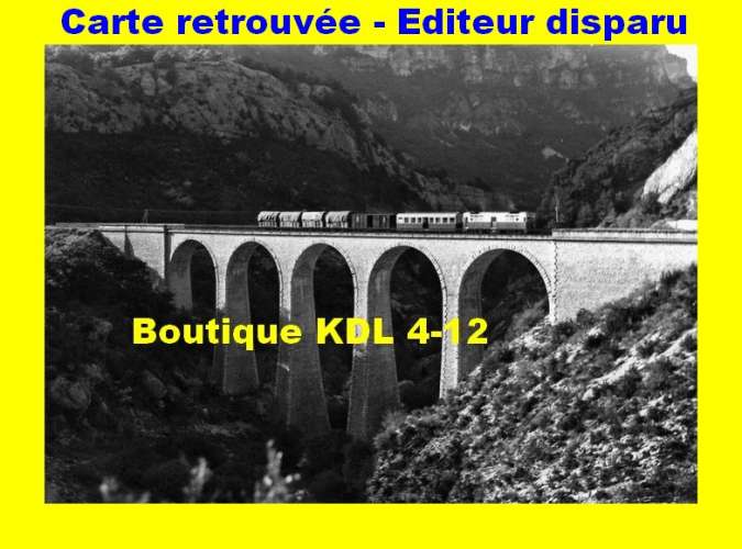 BVA 610-08 - Train MV - Loco Brissonneau - Viaduc du Colomp - ANNOT - Alpes de Haute-Provence - CP