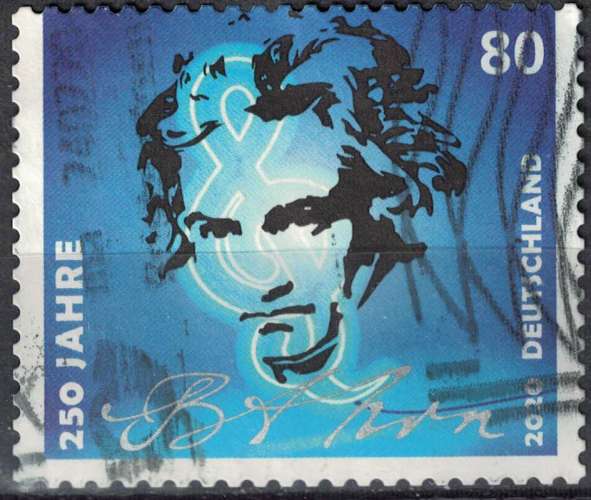 Allemagne 2020 Oblitéré Used 250 Ans Naissance Compositeur Ludwig van Beethoven SU