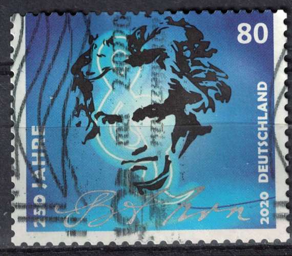 Allemagne 2020 Oblitéré Used 250 Ans Naissance Compositeur Ludwig van Beethoven SU