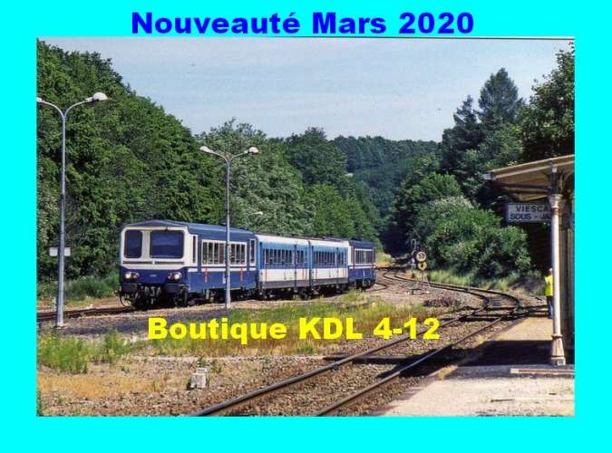 RU 1803 - Train - Autorail X 2132 en gare VIESCAMP SOUS JALLES - Cantal - SNCF