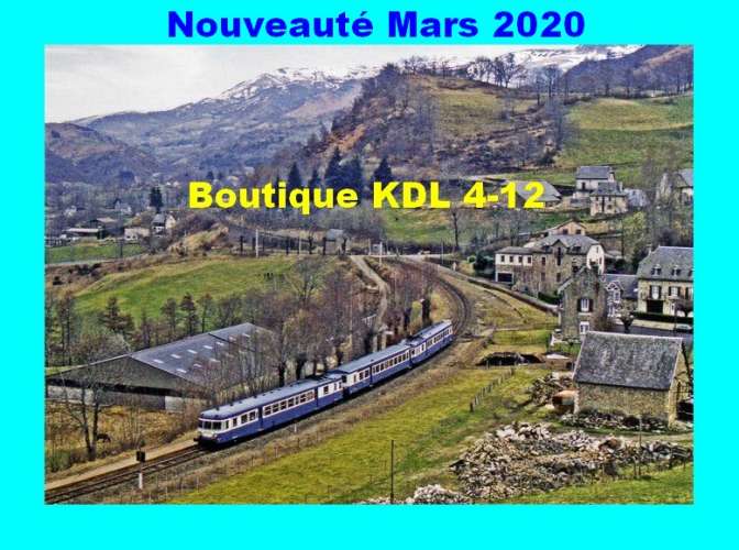 RU 1805 - Train - Autorail X 2800 gare de THIEZAC - Cantal - SNCF