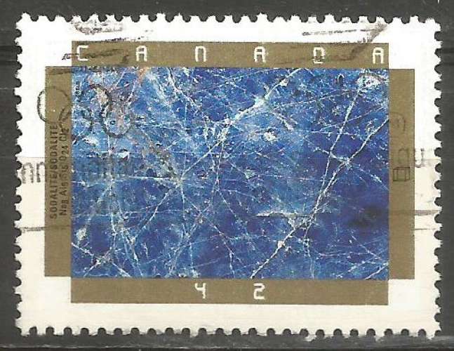 Canada - 1992 - Y&T n° 1274 - Obli. - Sodalite - Minéraux - Commission géologique