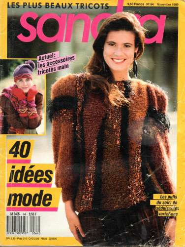 Tricot : SANDRA n°64 11/1989